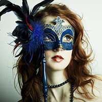 Full Face Zanni Long Nose Venetian Mardi Gras Mask Masquerade - Gold